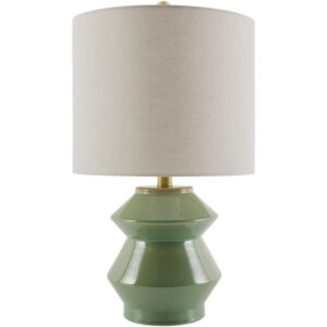 Edison Grass Green Ceramic Table Lamp by Livabliss