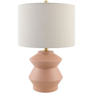 Edison Blush Ceramic Table Lamp by Livabliss