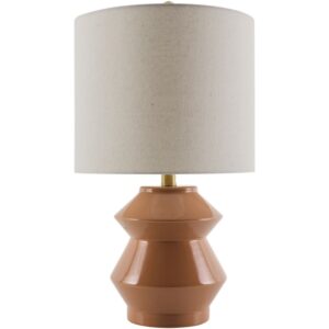 Edison Burnt Orange Ceramic Table Lamp by Livabliss