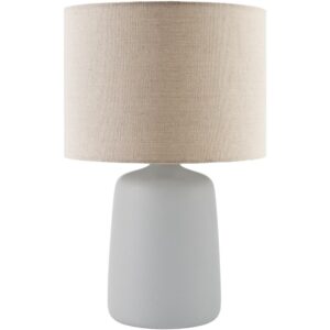 Elio White Ceramic Table Lamp by Livabliss