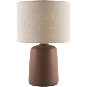 Elio Dark Brown Ceramic Table Lamp by Livabliss