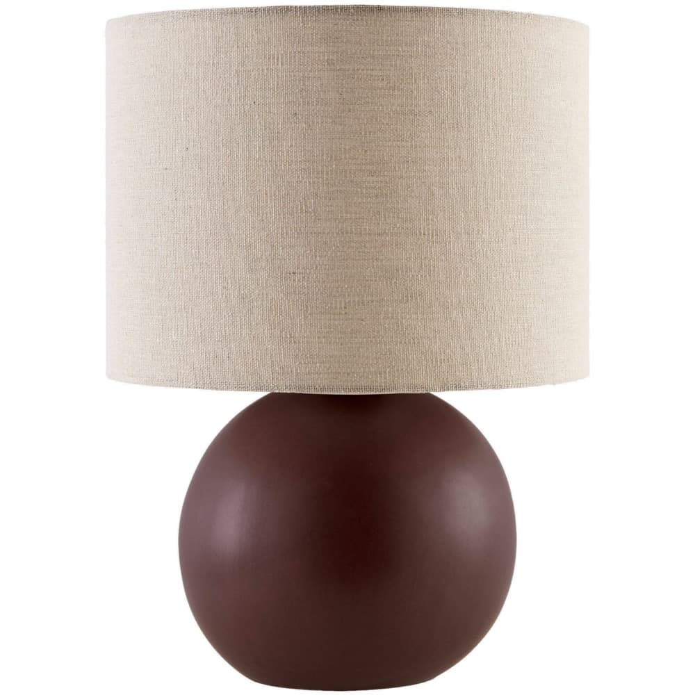 Elio Dark Brown Ceramic Table Lamp by Livabliss