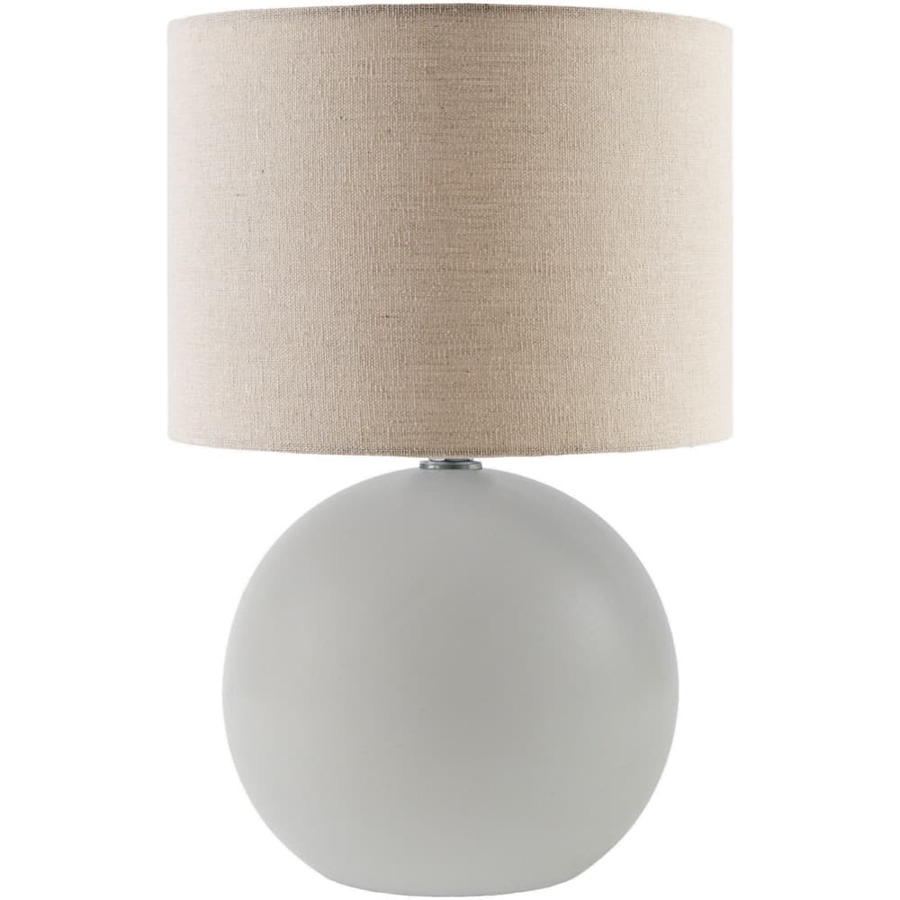 Elio White Ceramic Table Lamp by Livabliss