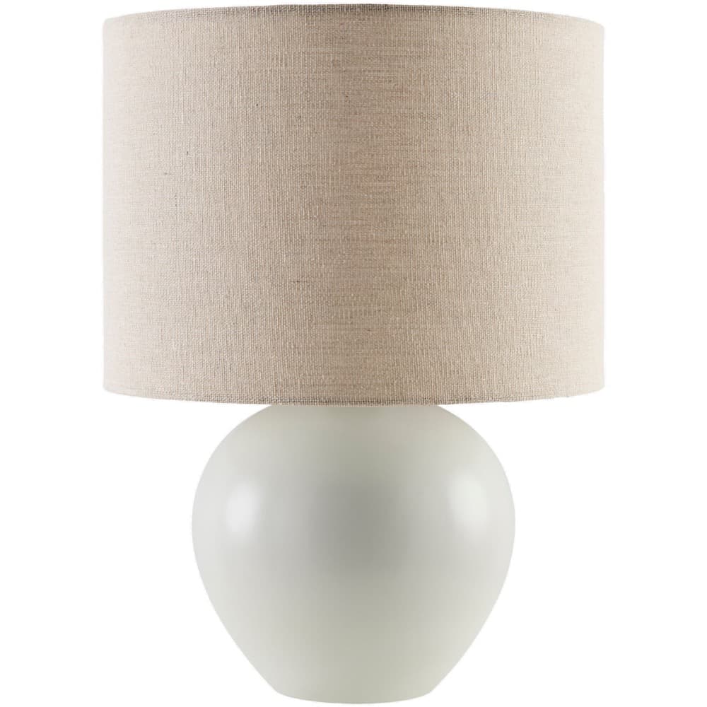 Elio White Ceramic Table Lamp by Livabliss
