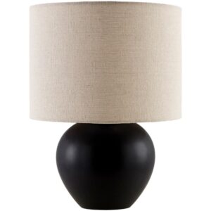 Elio Black Ceramic Table Lamp by Livabliss