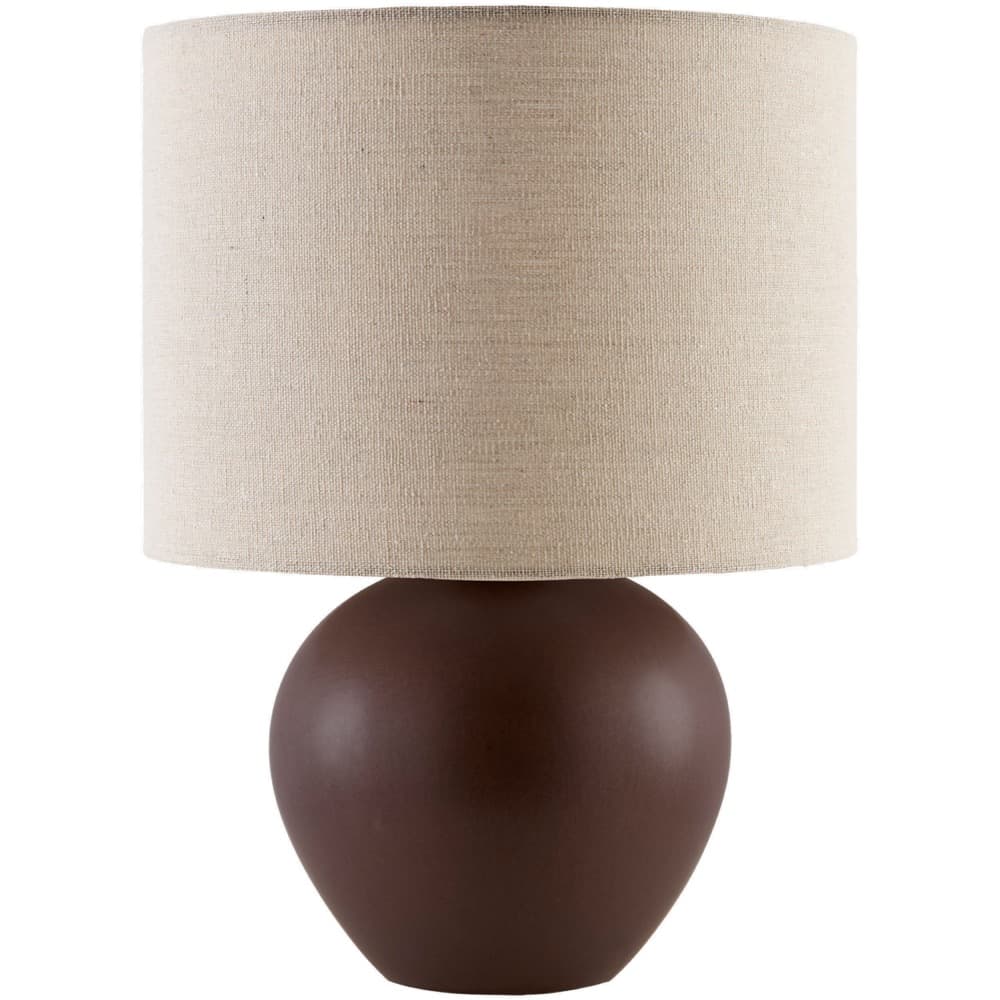Elio Dark Brown Ceramic Table Lamp by Livabliss