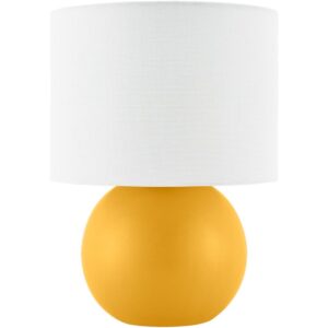 Elio Bright Yellow Ceramic Table Lamp by Livabliss