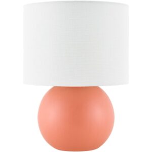 Elio Brick Red Ceramic Table Lamp by Livabliss