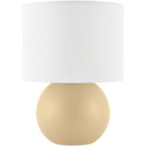 Elio Cream Ceramic Table Lamp by Livabliss