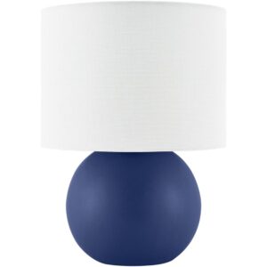 Elio Navy Ceramic Table Lamp by Livabliss