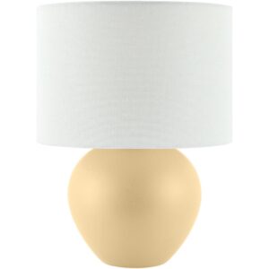 Elio Cream Ceramic Table Lamp by Livabliss