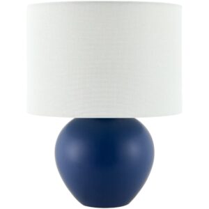 Elio Navy Ceramic Table Lamp by Livabliss
