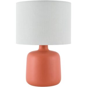Elio Brick Red Ceramic Table Lamp by Livabliss