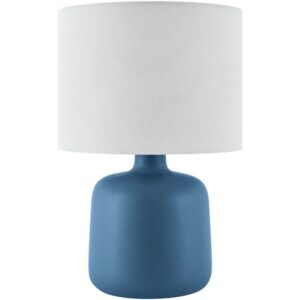 Elio Pale Blue Ceramic Table Lamp by Livabliss