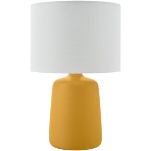 Elio Bright Yellow Ceramic Table Lamp by Livabliss