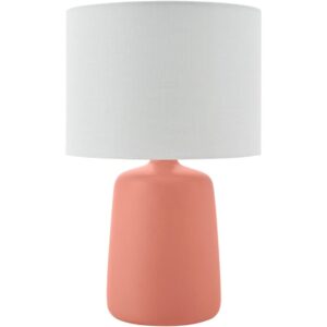 Elio Brick Red Ceramic Table Lamp by Livabliss