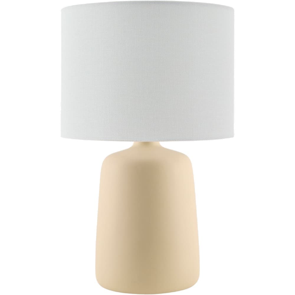 Elio Cream Ceramic Table Lamp by Livabliss