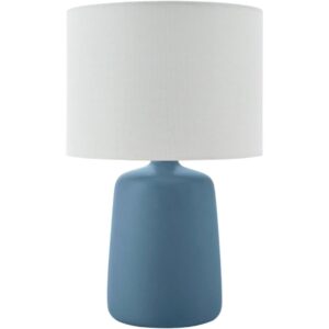 Elio Pale Blue Ceramic Table Lamp by Livabliss