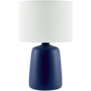 Elio Navy Ceramic Table Lamp by Livabliss