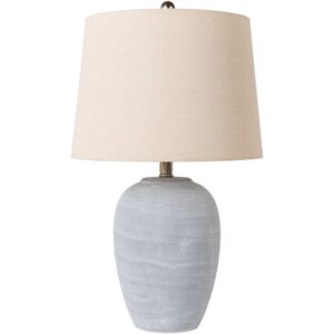 Matera Gray Ceramic Table Lamp by Livabliss