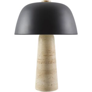 Fes Beige Travertine Table Lamp by Livabliss
