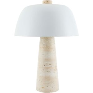 Fes Beige Travertine Table Lamp by Livabliss
