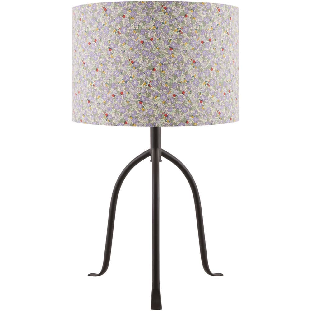 Floriva Black Steel Table Lamp by Livabliss