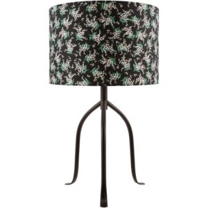 Floriva Black Steel Table Lamp by Livabliss