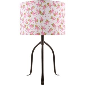 Floriva Black Steel Table Lamp by Livabliss