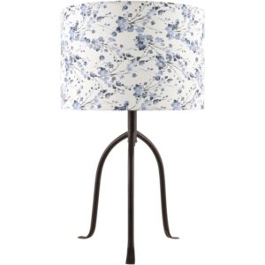 Floriva Black Steel Table Lamp by Livabliss