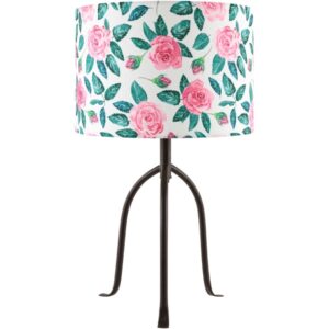 Floriva Black Steel Table Lamp by Livabliss