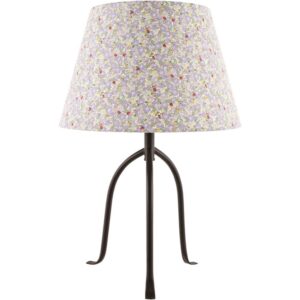 Floriva Black Steel Table Lamp by Livabliss