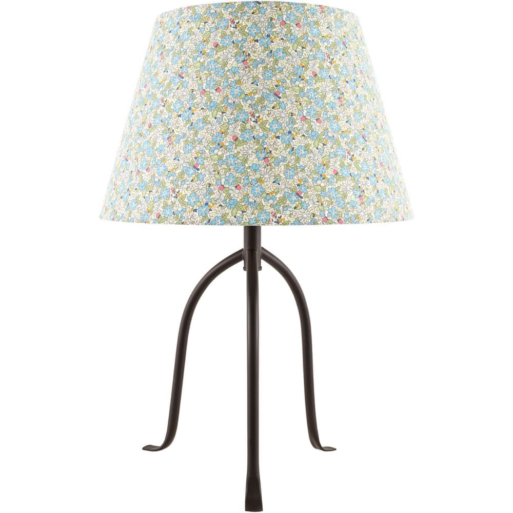 Floriva Black Steel Table Lamp by Livabliss