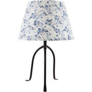 Floriva Black Steel Table Lamp by Livabliss