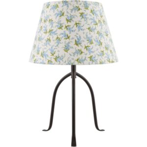 Floriva Black Steel Table Lamp by Livabliss