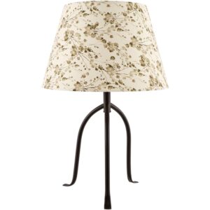 Floriva Black Steel Table Lamp by Livabliss