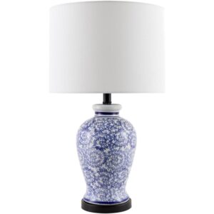 Florezia Blue Ceramic Table Lamp by Livabliss