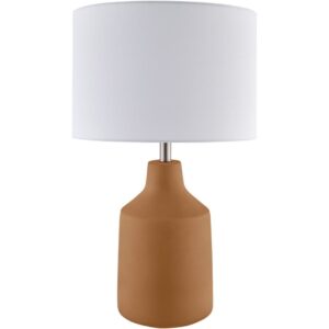 Foreman Brick Red Cement Table Lamp by Livabliss