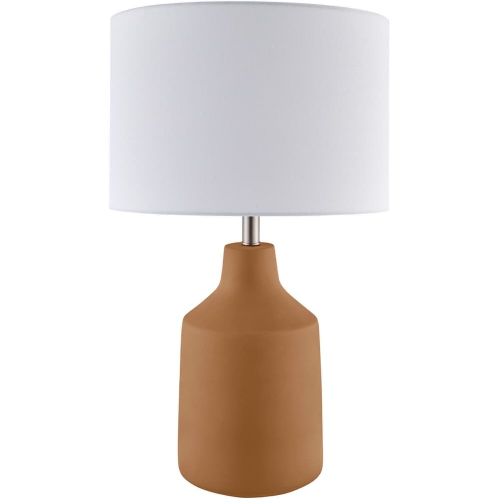 Foreman Brick Red Cement Table Lamp by Livabliss