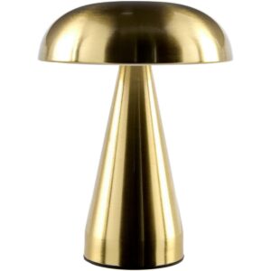 Furnas Metallic Brass Iron Table Lamp by Livabliss