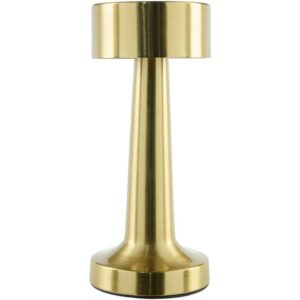 Furnas Metallic Brass Iron Table Lamp by Livabliss
