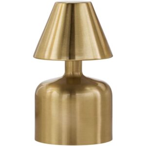 Furnas Metallic Brass Iron Table Lamp by Livabliss