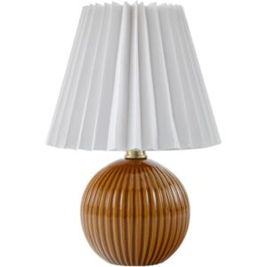 Ferez Dark Brown Ceramic Table Lamp by Livabliss