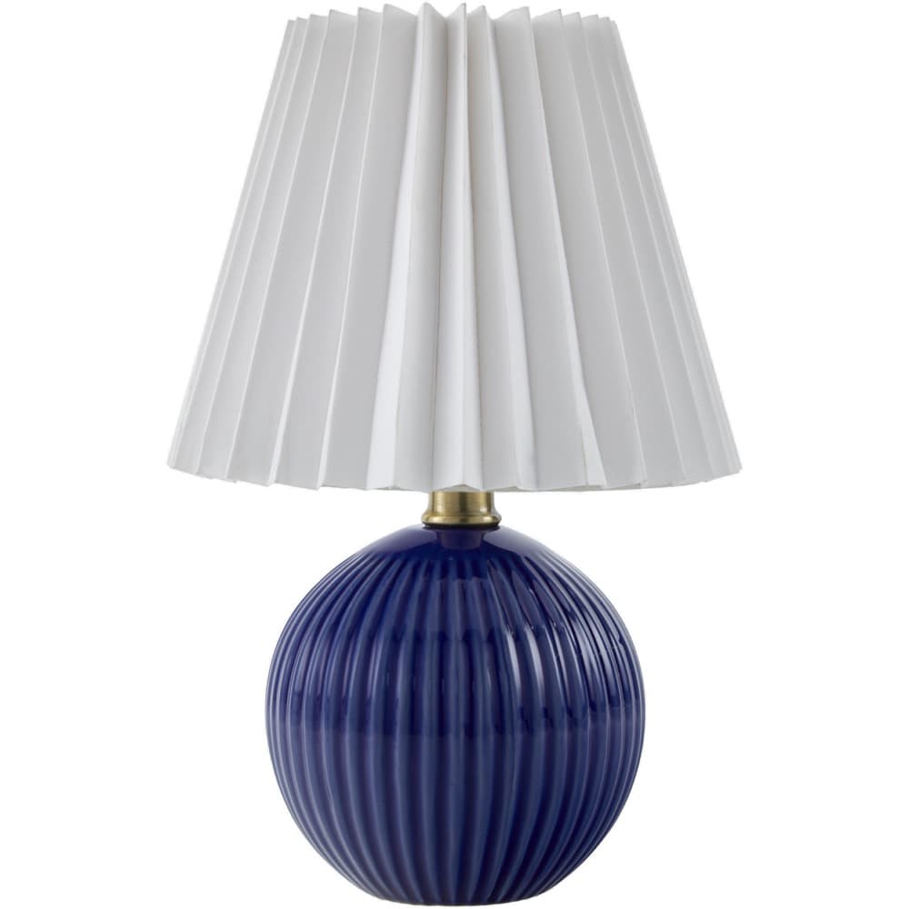 Ferez Blue Ceramic Table Lamp by Livabliss