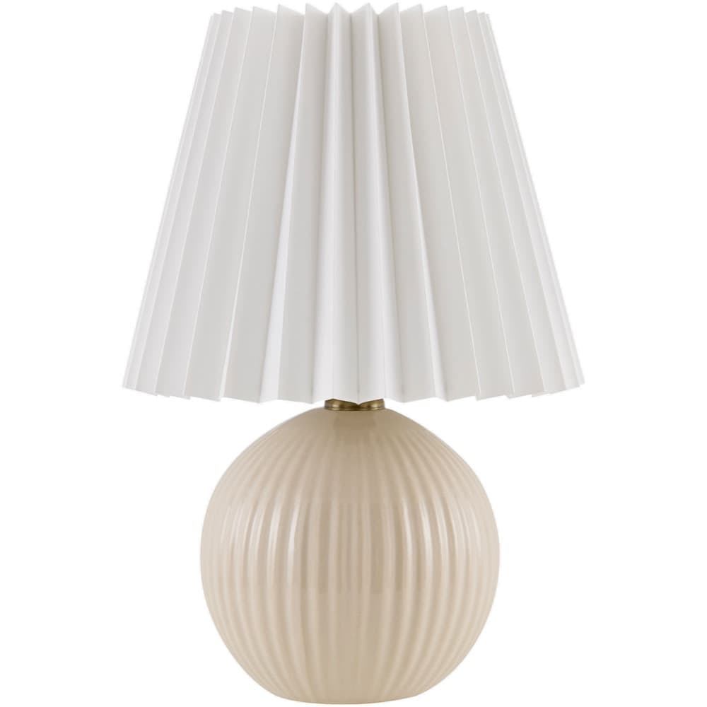 Ferez Cream Ceramic Table Lamp by Livabliss