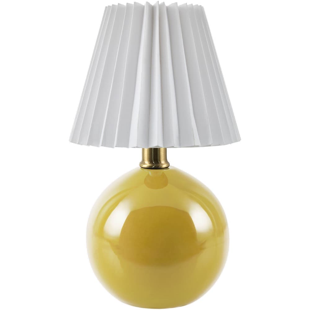 Ferez Bright Yellow Ceramic Table Lamp by Livabliss
