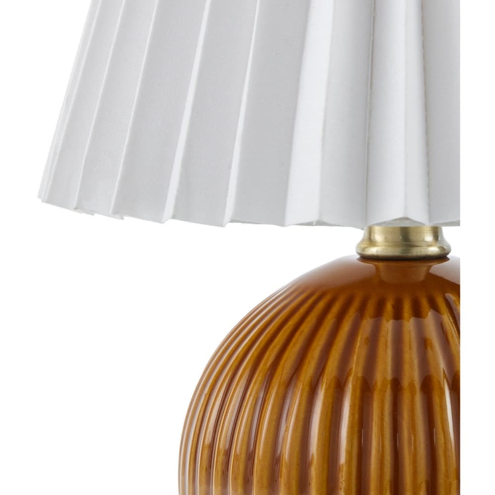 Ferez Dark Brown Ceramic Table Lamp by Livabliss - Image 2