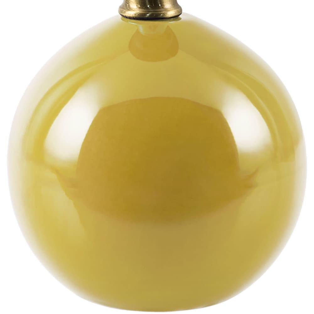 Ferez Bright Yellow Ceramic Table Lamp by Livabliss - Image 2