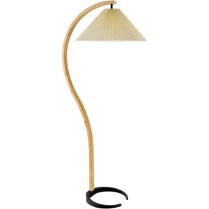 Gumel Cream Beechwood Accent Floor Lamp by Livabliss