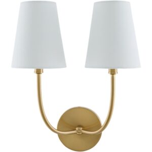 Itaran Metallic Brass Iron Wall Sconce by Livabliss
